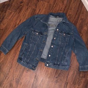 Oversized jean jacket